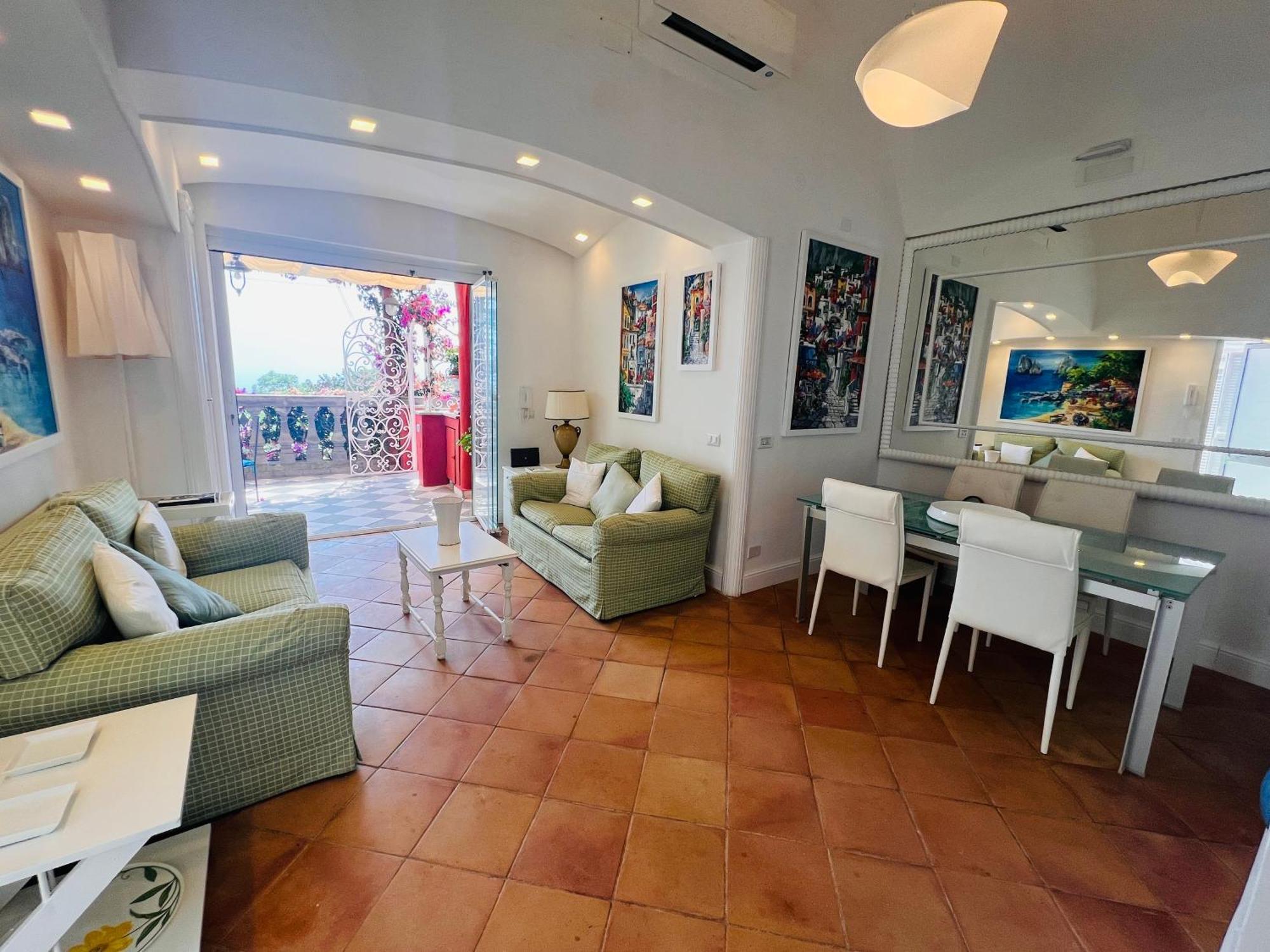 Luxury House In Villa Pompeiana Via Camerelle Con Terrazza Vista Mare Capri Extérieur photo